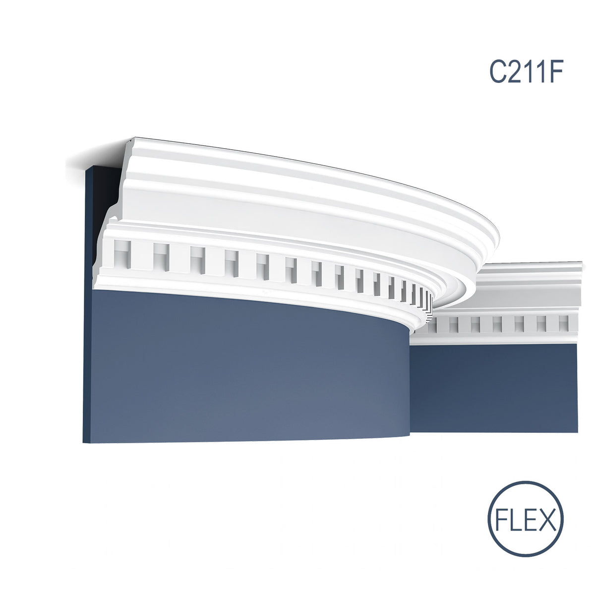 Cornisa de techo de poliuretano Flex 211