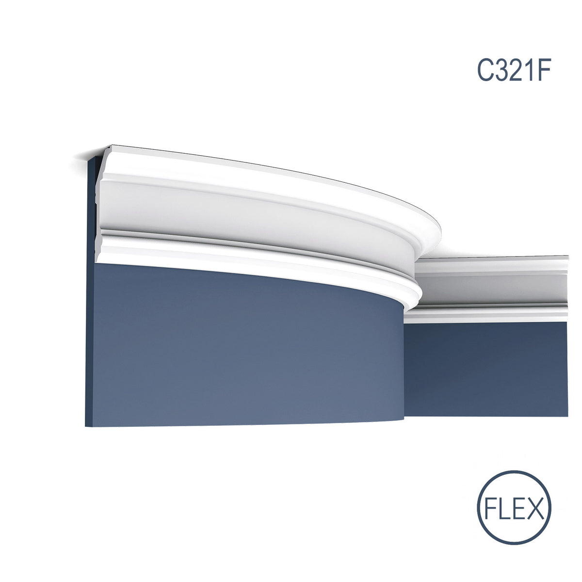 Cornisa de techo de poliuretano Flex Noblesse 321