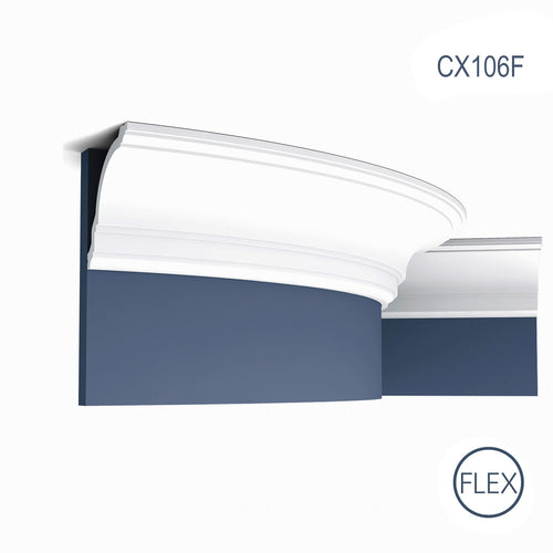Cornisa de techo de poliuretano Flex 106