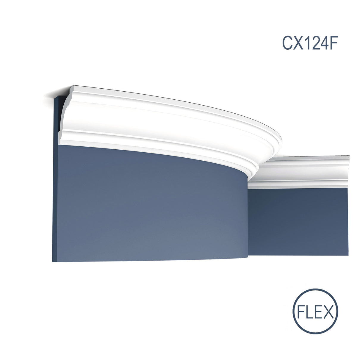 Cornisa de techo de poliuretano Axxent Flex 124
