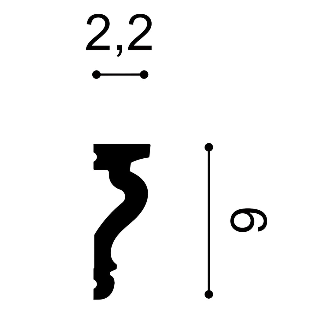 Moldura 174 2,6 m