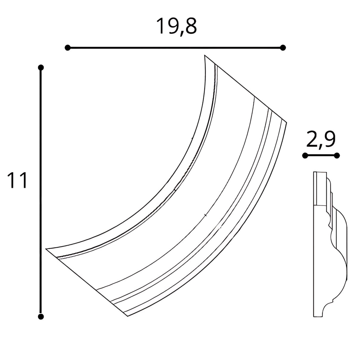 Accesorio para moldura 801