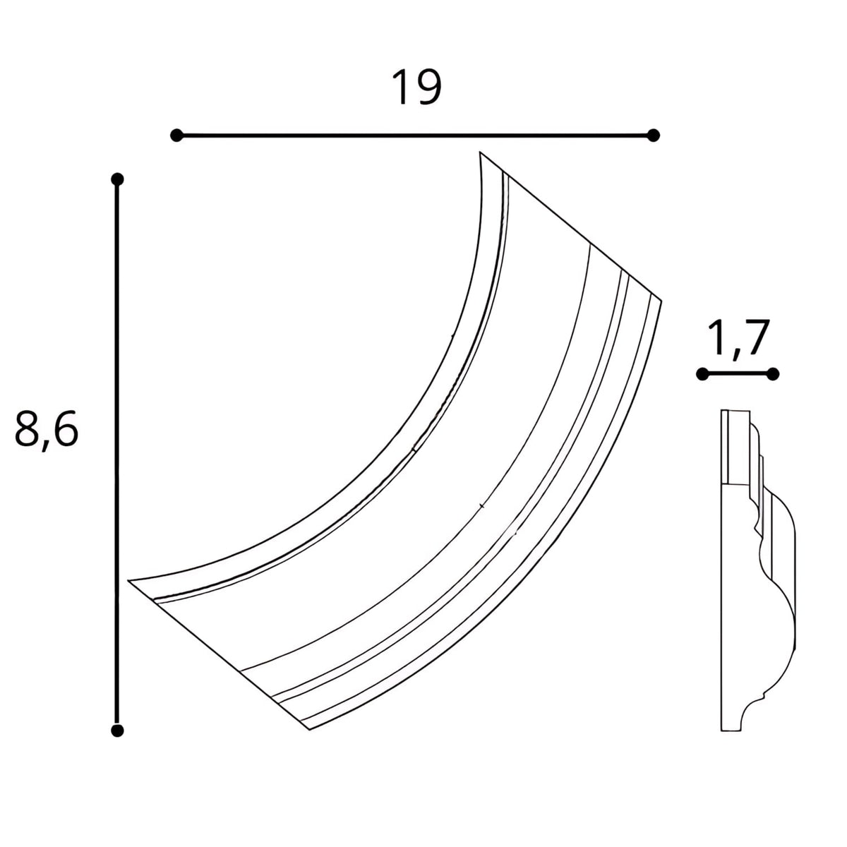 Accesorio para moldura 8030C