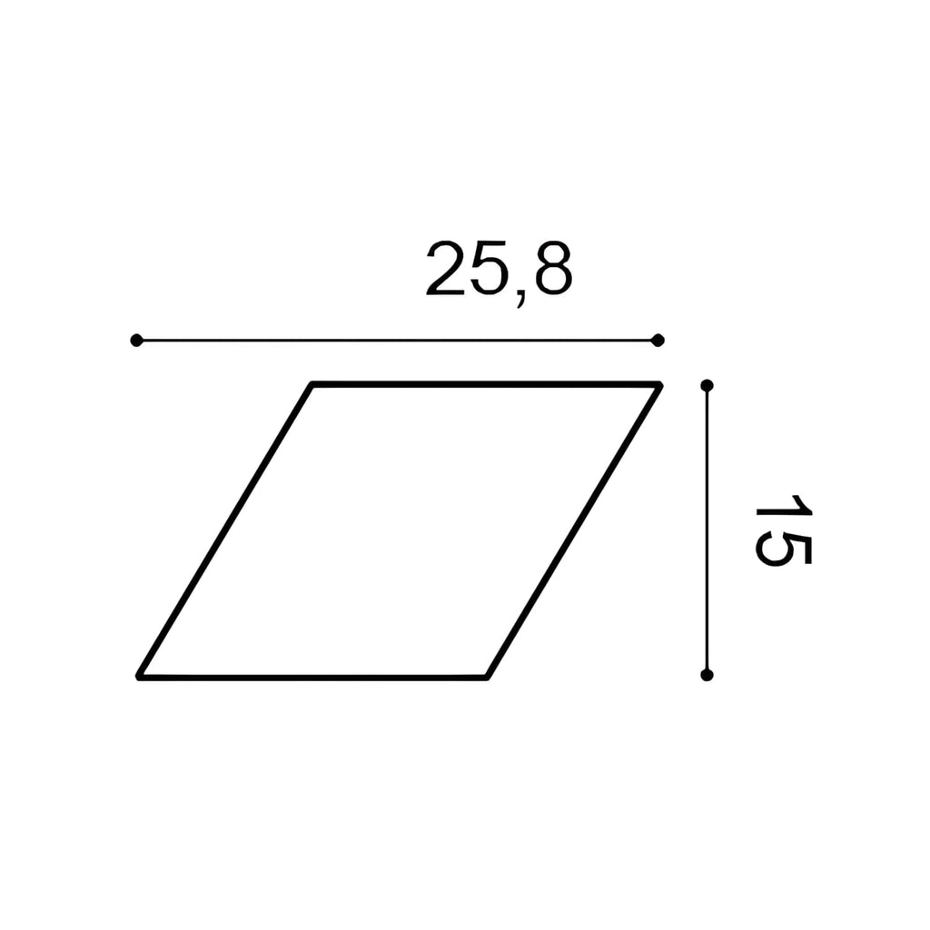 Panel de pared 3D Rombus 100