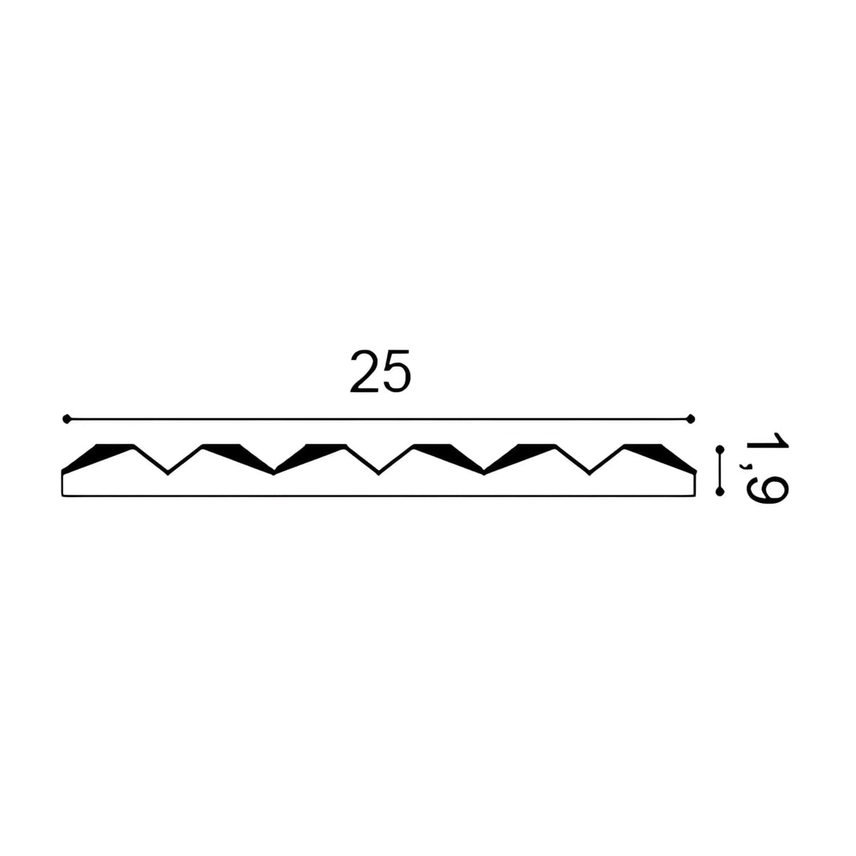 Revestimiento de pared 3D Ridge