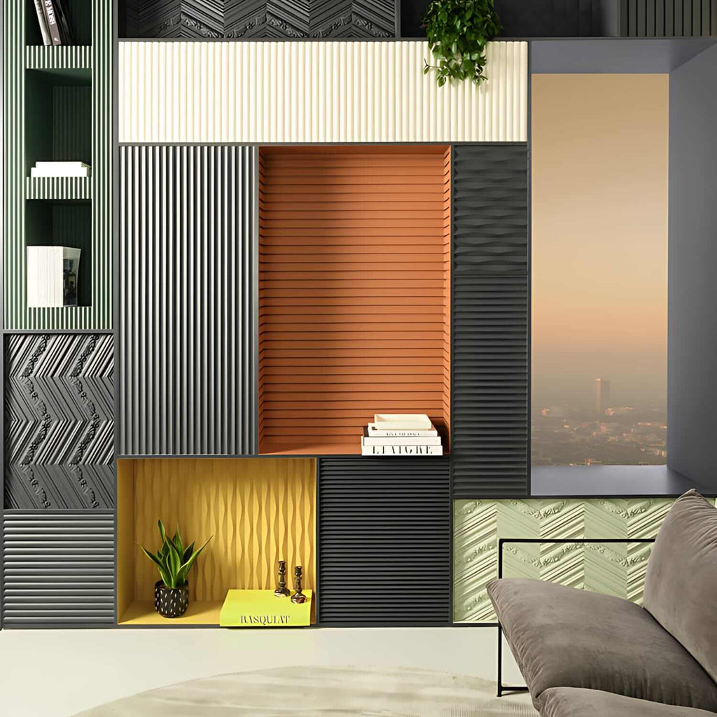 Revestimiento de pared 3D Flex Zigzag