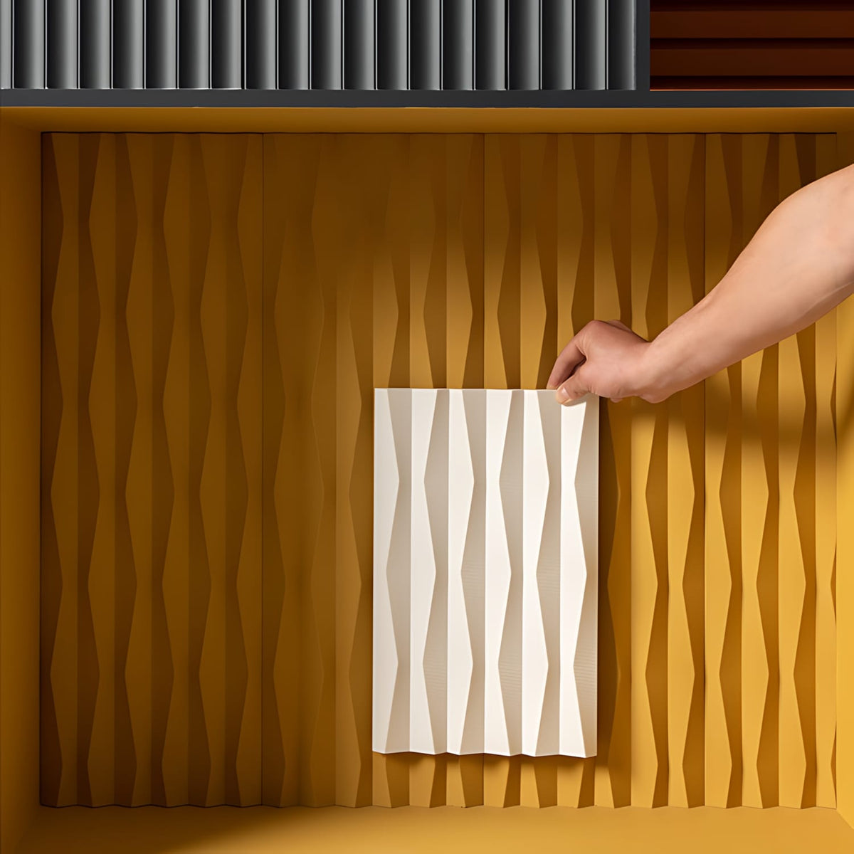 Revestimiento de pared 3D Ridge
