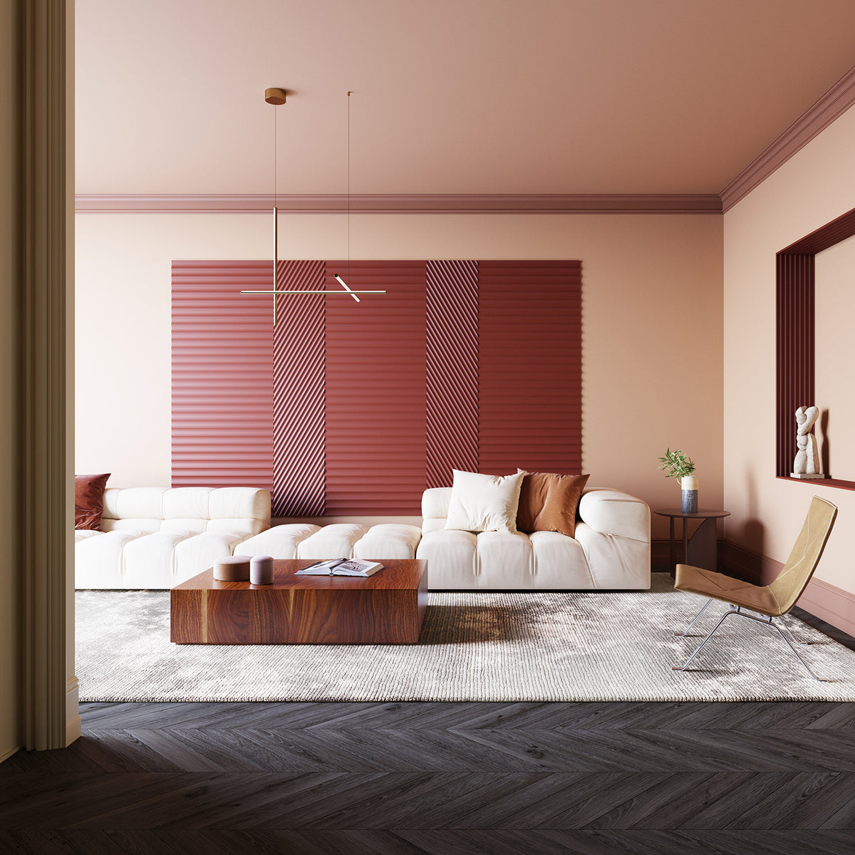 Revestimiento de pared 3D Valley XL 2,6 m