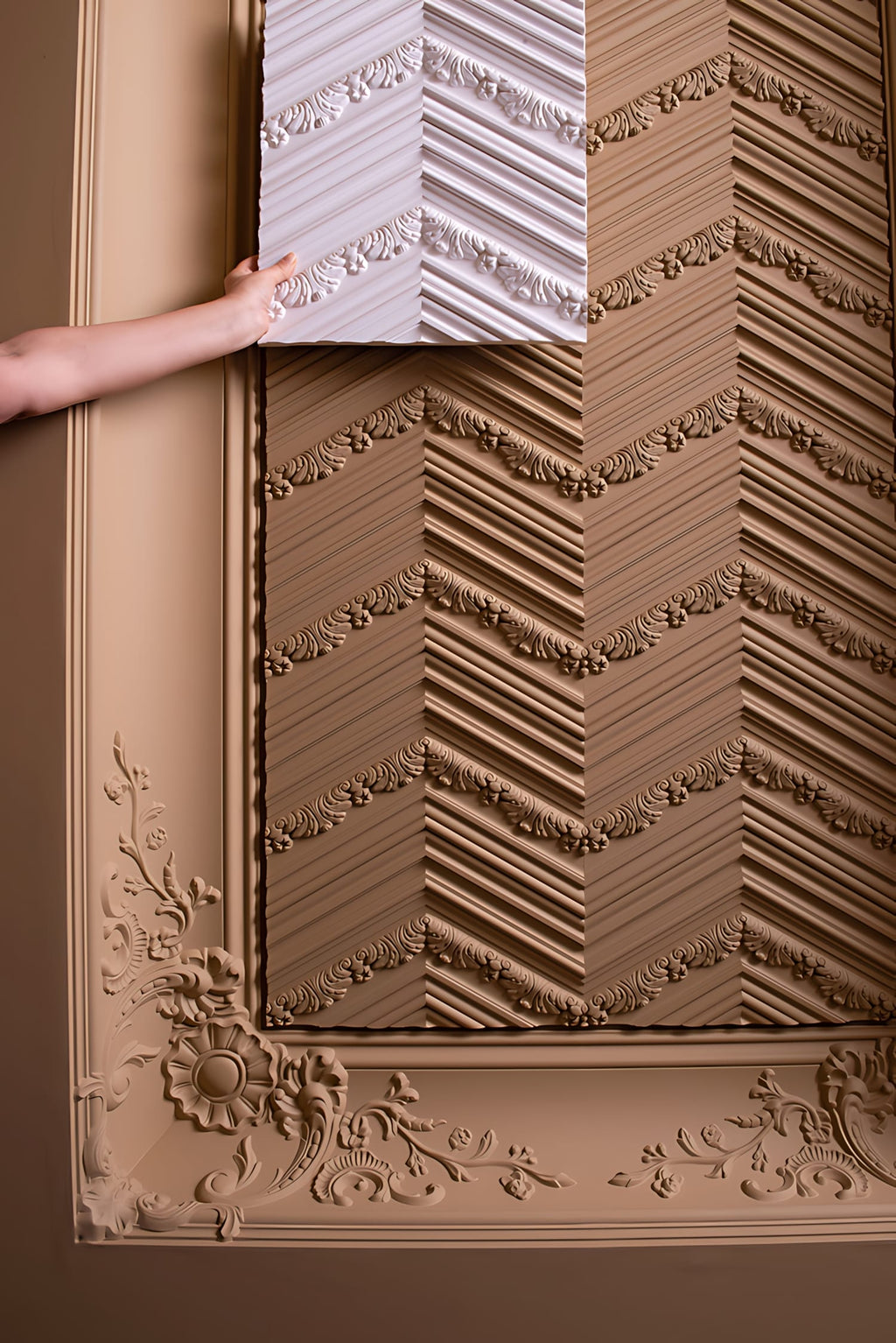 Panel de pared 3D Chevron
